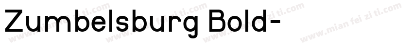 Zumbelsburg Bold字体转换